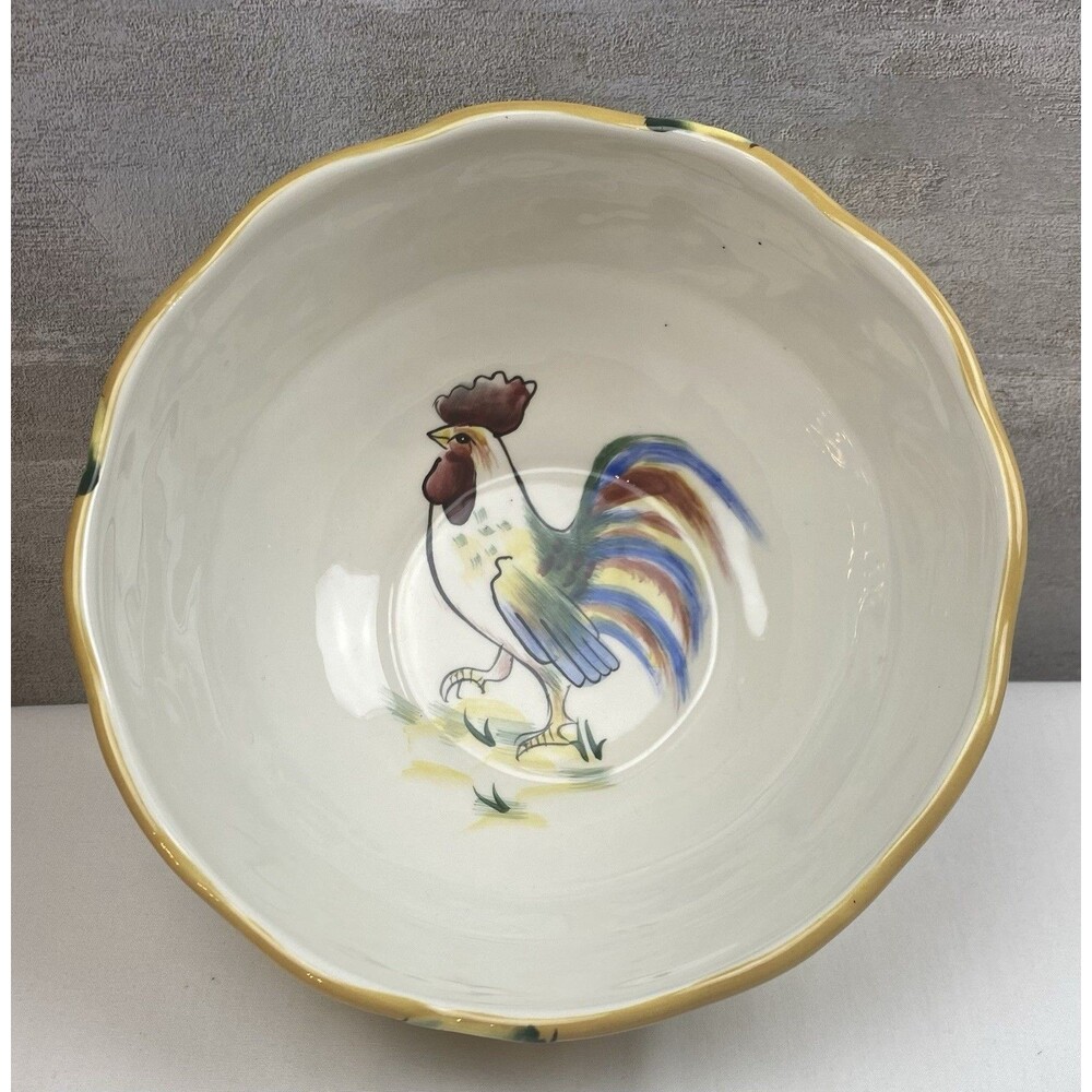 Fitz and Floyd Ricamo Portofino Soup cereal Bowl